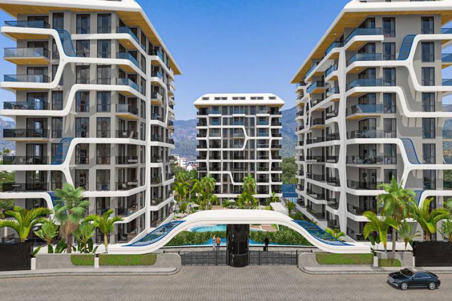 Luxury apartments for sale in Alanya Tosmur